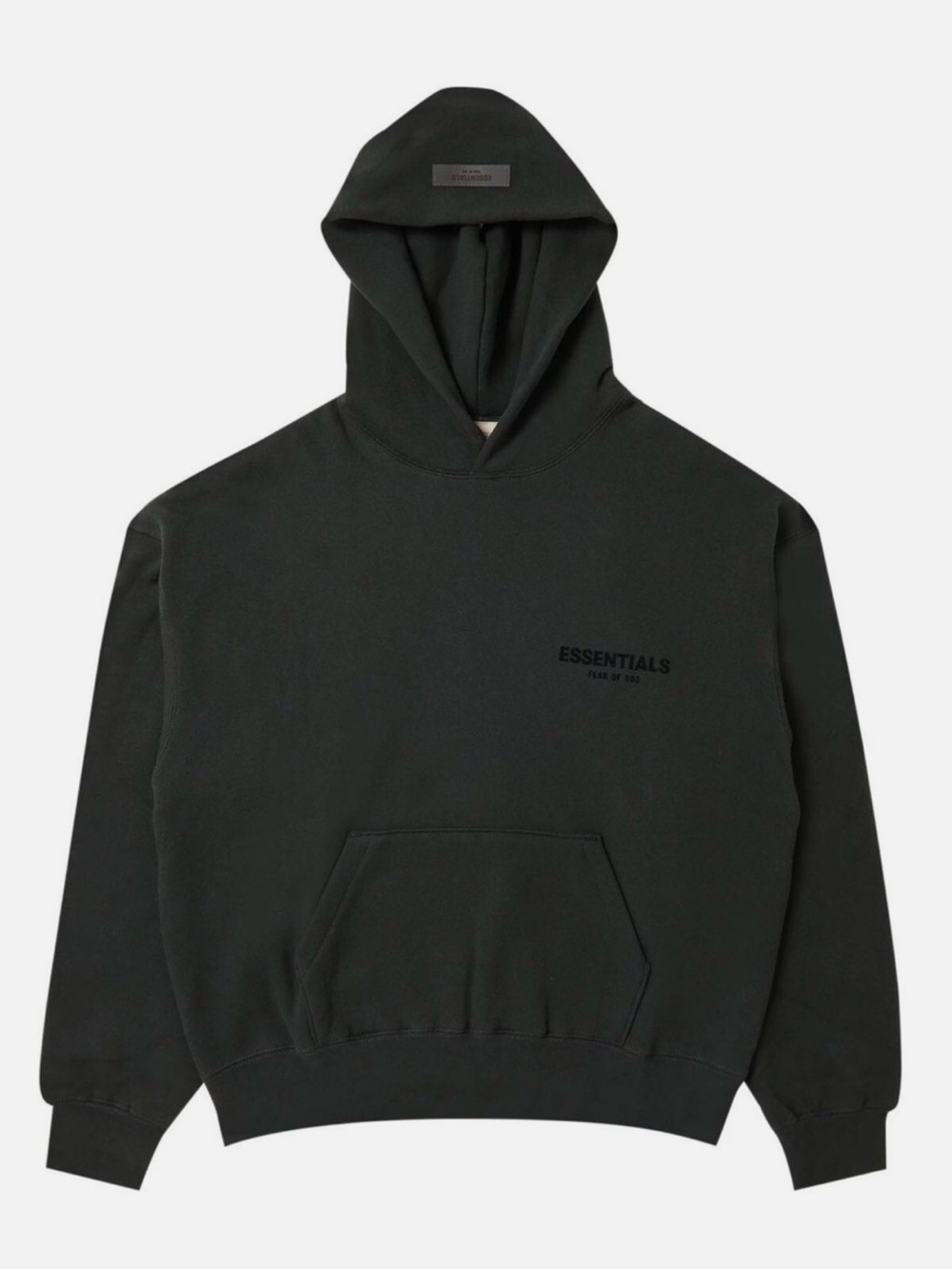 Fear of God Essentials Pullover Hoodie 'Stretch Limo' Black